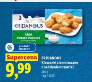 kieszonki ziemniaczane z nadzieniem tzatziki