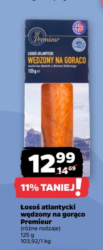 losos atlantycki wedzony na goraco
