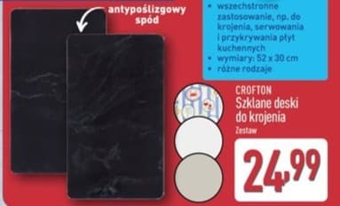 szklane deski do krojenia