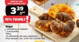 rogal drożdżowy z makiem z kruszonką
