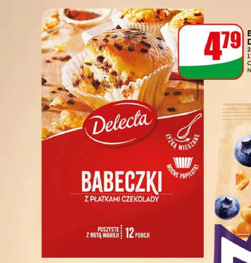 babeczki z płatkami czekolady