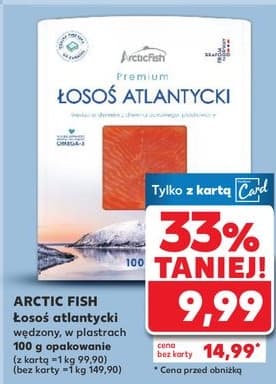 łosoś atlantycki wędzony w plastrach