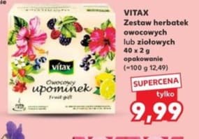 zestaw herbatek owocowych lub ziołowych