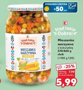 mieszanka warzywna z kukurydzą
