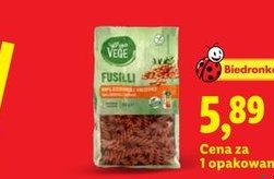 makaron fusilli z czerwonej soczewicy