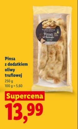 pinsa z dodatkiem oliwy truflowej