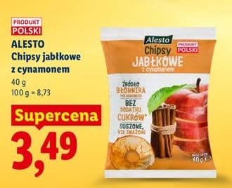 chipsy jabłkowe z cynamonem