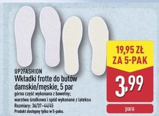 wkładki frotte do butów damskie/męskie
