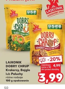 krakersy, bagie lub paluchy różne rodzaje