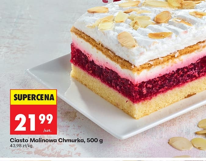ciasto malinowa chmurka