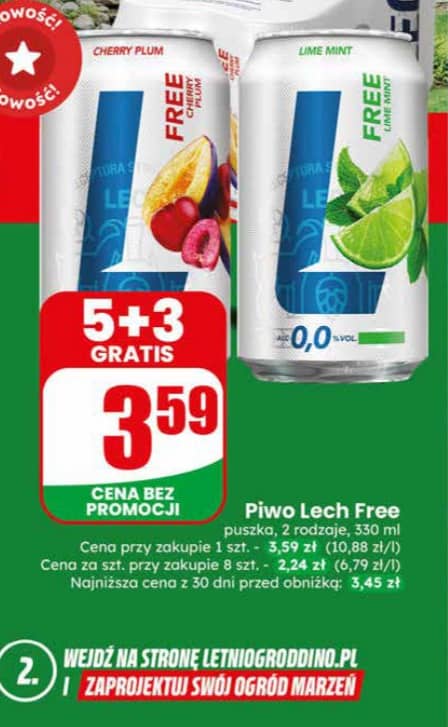 Lech Free piwo bezalkoholowe lime 330ml
