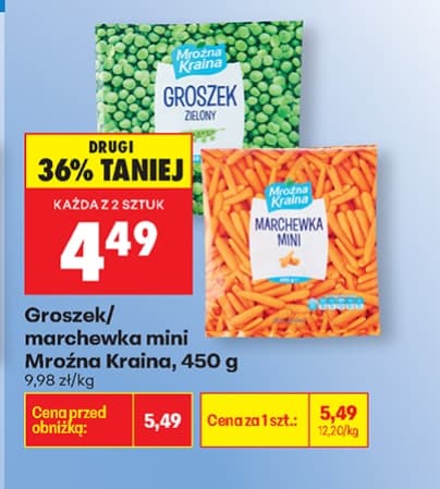 groszek lub marchewka mini
