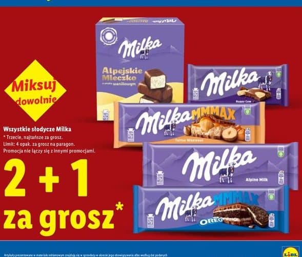 Wszystkie słodycze Milka