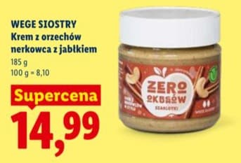 Krem z orzechów nerkowca z jabłkiem