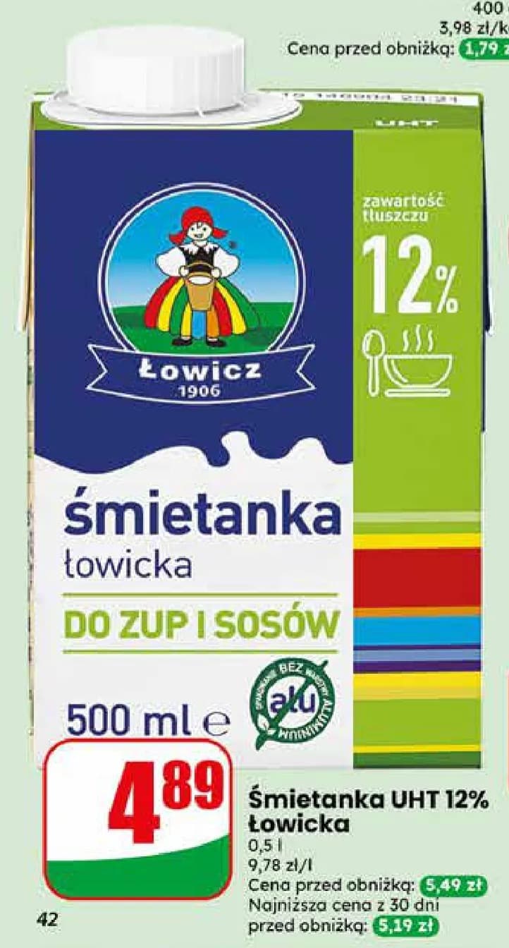 śmietanka UHT 12%