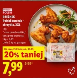 skrzydełka z kurczaka XXL