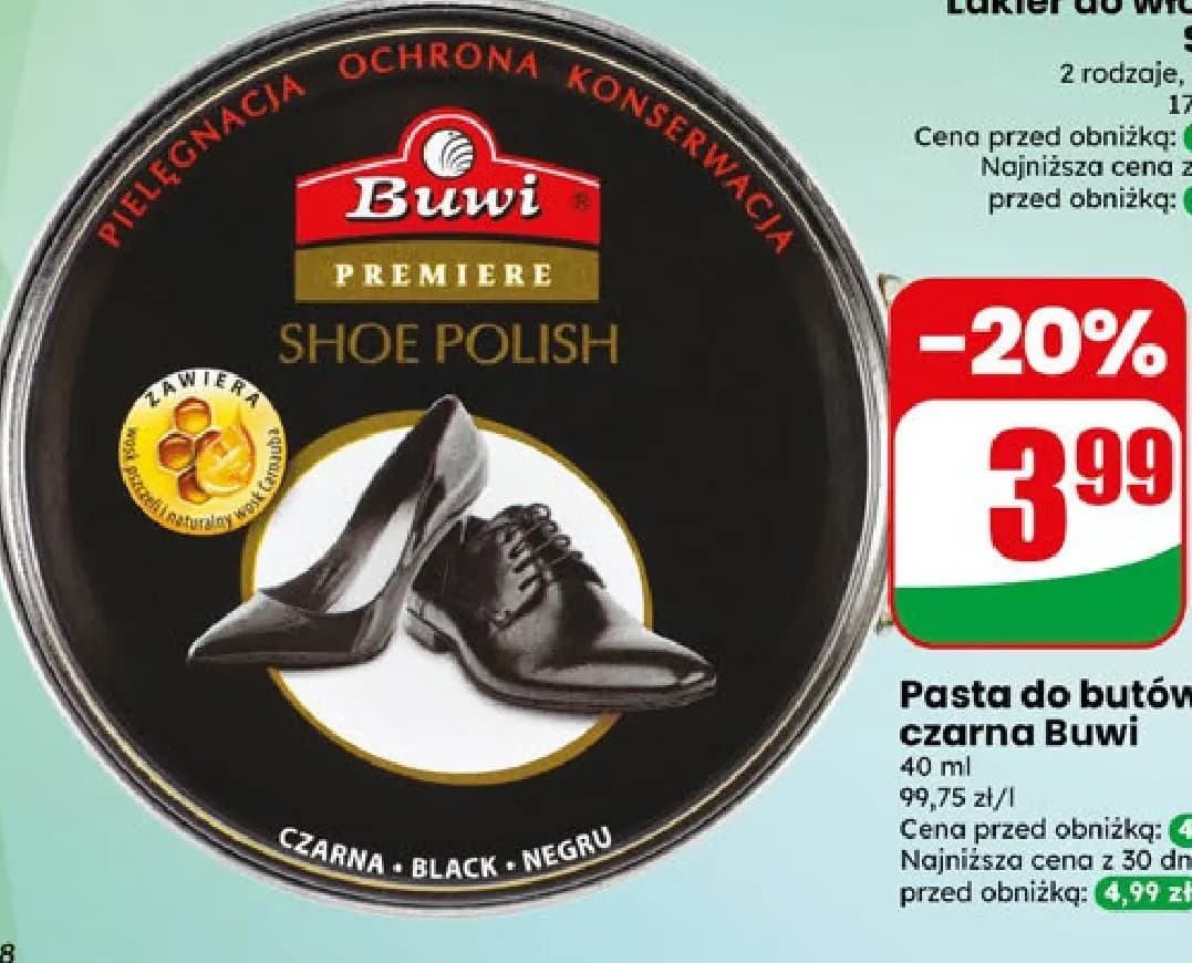 pasta do butów czarna