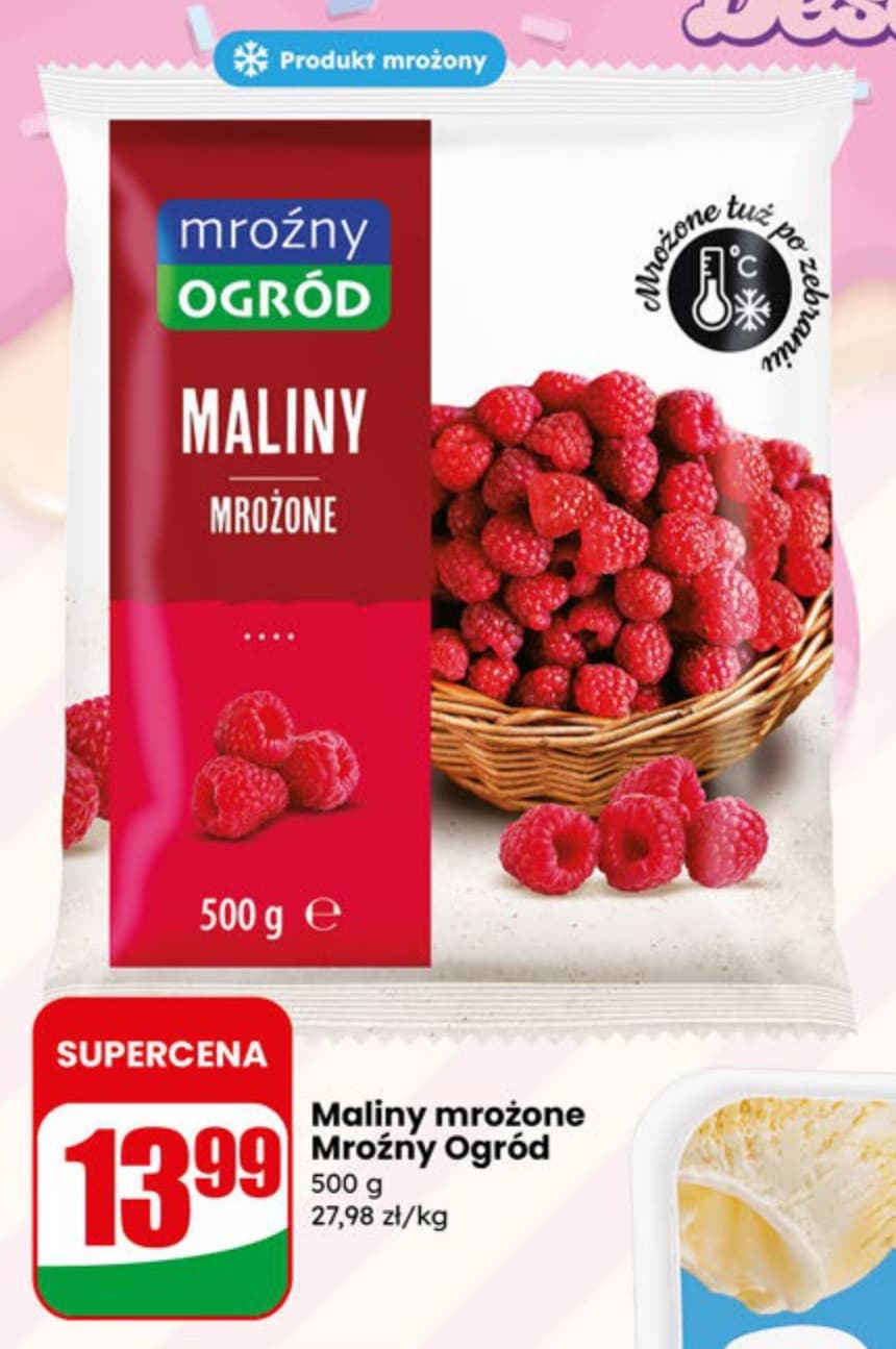 maliny mrożone