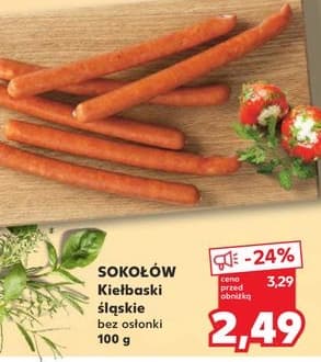 Kiełbaski śląskie bez osłonki