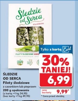 filety śledziowe z czosnkiem lub pieprzem