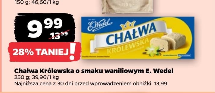 chałwa królewska o smaku waniliowym