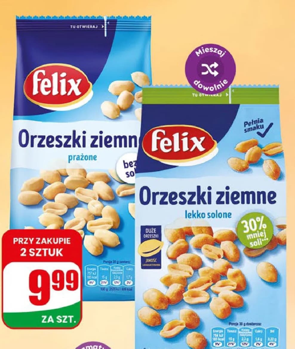 orzeszki ziemne prażone bez soli