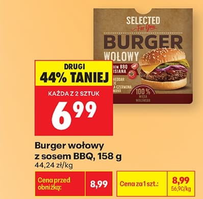 burger wołowy z sosem bbq