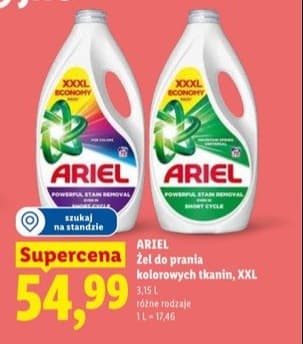 żel do prania kolorowych tkanin, XXL