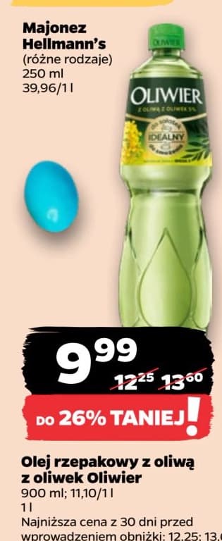 olej rzepakowy z oliwą z oliwek