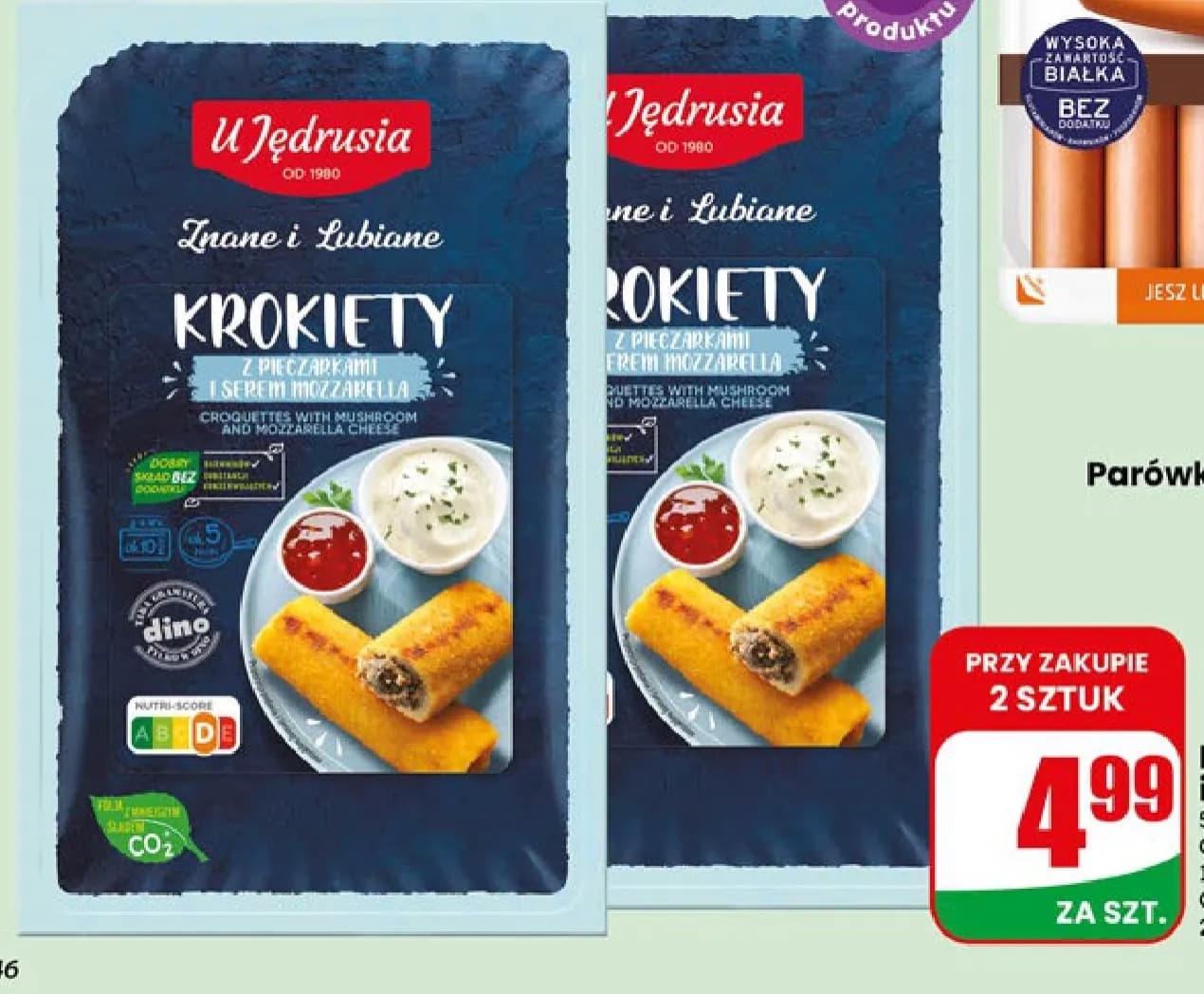krokiety z pieczarkami i serem mozzarella
