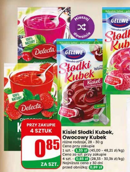 kisiel owocowy kubek