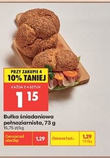 bułka śniadaniowa pełnoziarnista