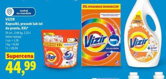 żel, proszek lub kapsułki do prania XXL