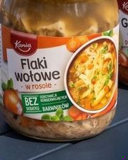 flaki wołowe w rosole