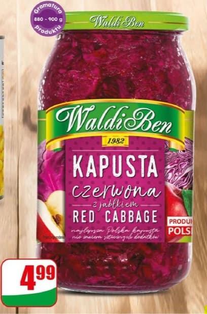 kapusta czerwona z jabłkiem