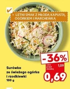 surówka ze świeżego ogórka i rzodkiewki