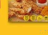 kawałki fileta z kurczaka w panierce z tortillą