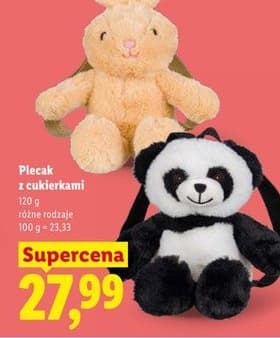 plecak z cukierkami