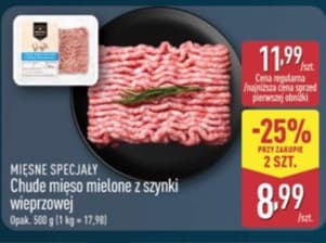chude mięso mielone z szynki wieprzowej