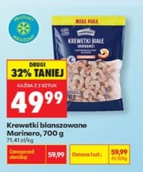 krewetki białe blanszowane