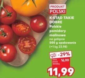 pomidory malinowe na gałązce