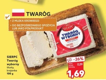 twaróg wyborny tłusty krajanka