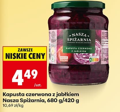 kapusta czerwona z jabłkiem