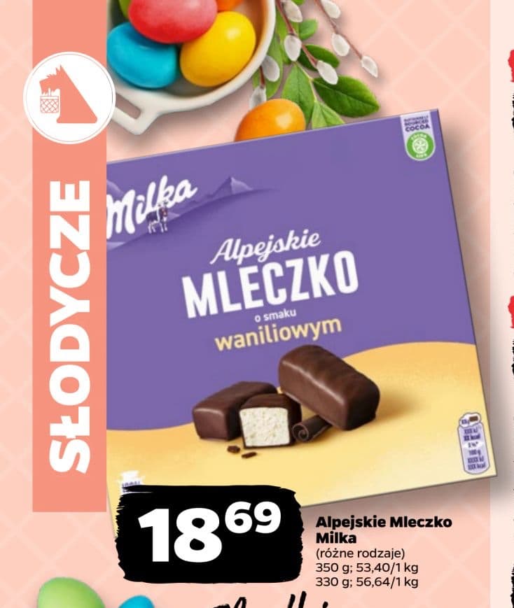 alpejskie mleczko waniliowe