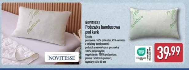 poduszka bambusowa pod kark