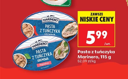 pasta z tuńczyka kremowa lub łagodna