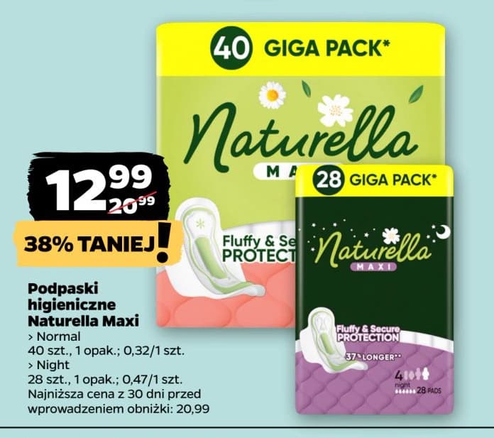 podpaski higieniczne maxi