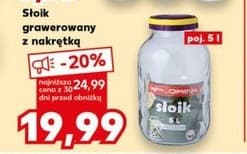 słoik grawerowany z nakrętką