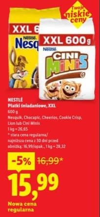 płatki śniadaniowe XXL