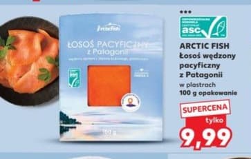 łosoś wędzony pacyficzny z Patagonii w plastrach